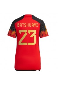 Belgia Michy Batshuayi #23 Jalkapallovaatteet Naisten Kotipaita MM-kisat 2022 Lyhythihainen